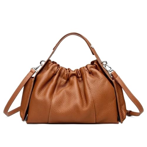 Ayztantine Umhängetasche Weiches Leder Große Kapazität Frauen Tragetaschen Weibliche Schulter Damen Handtaschen Damen Umhängetasche(Light brown) von Ayztantine