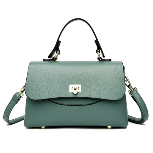 Ayztantine Umhängetasche for Frauen PU Leder Messenger Bags Mode Weibliche Casual Tasche Frau Handtasche Damen Umhängetasche(Green) von Ayztantine