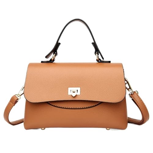 Ayztantine Umhängetasche for Frauen PU Leder Messenger Bags Mode Weibliche Casual Tasche Frau Handtasche Damen Umhängetasche(Yellow) von Ayztantine