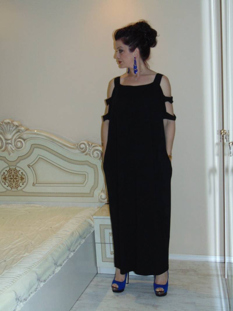 Oversize Kaftan/Plus Size Kaftan/Party Kleid/Sommer Kaftan/Langer Kaftan Mit Taschen/Everyday Kleid/Alle Größen Erhältlich Us Uk Eu von AzaliaCult