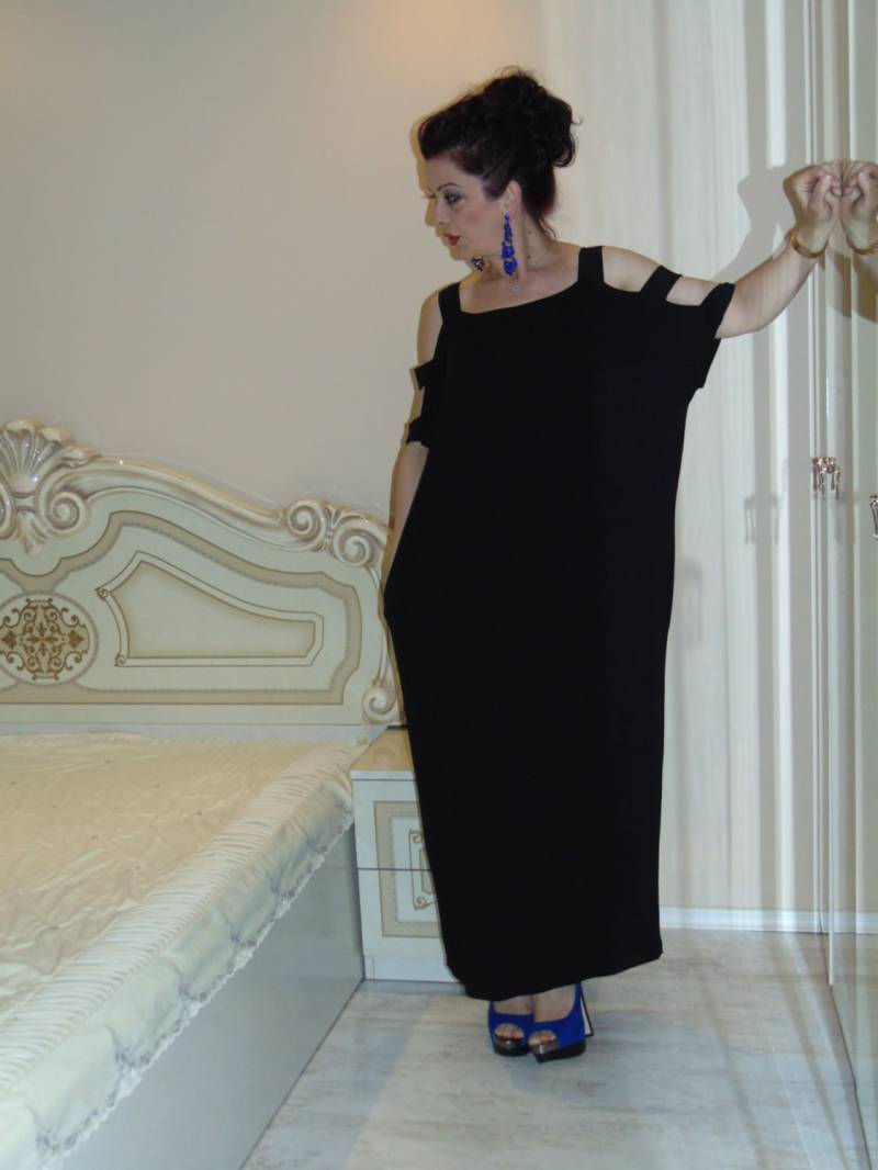 Schwarz Kaftan Kleid/Plus Size Kaftan/Party Kleid/Sommer Kaftan/Frauen Lange Mit Taschen/Everyday Kleid/Alle Größen Erhältlich Us Uk Eu Schwarz Kaftan Kleid/Plus Size Kaftan/Party Kleid/Sommer Kaftan/Frauen Lange Mit Taschen/Everyday Kleid/Alle Größen Erhältlich Us Uk Eu von AzaliaCult