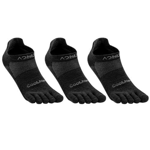 Azarxis Zehensocken, Fünf-Finger-Socken, keine Show, Crew, Sportsocken, leicht, für Herren und Damen, Laufsport von Azarxis