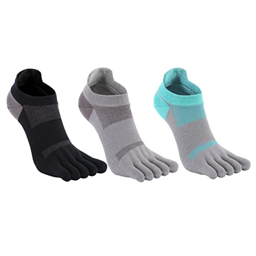 Azarxis Zehensocken Herren Damen, Fünf Finger Socken, Atmungsaktiv Sportsocken Laufsock für Laufen Running Fitness 2/3 Paar von Azarxis