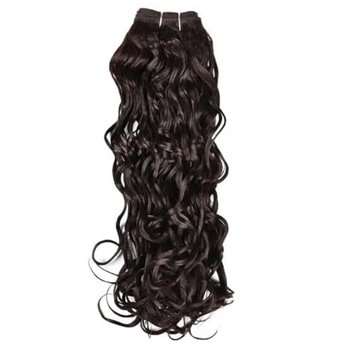 1PCS Synthetische Wasser Wellige Haar Extensions 18" 24" Weben Bundles Mit Doppel Schuss Haar Weben Für Damen #4 20Inch von Azedssw