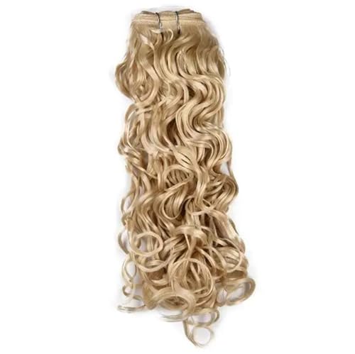 1PCS Synthetische Wasser Wellige Haar Extensions 18" 24" Weben Bundles Mit Doppel Schuss Haar Weben Für Damen #613 20Inch von Azedssw