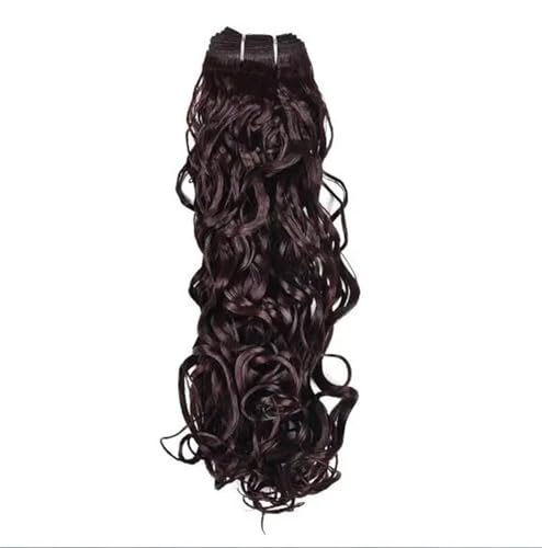 1PCS Synthetische Wasser Wellige Haar Extensions 18" 24" Weben Bundles Mit Doppel Schuss Haar Weben Für Damen #99J 20Inch von Azedssw