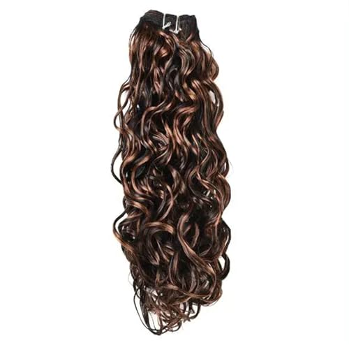 1PCS Synthetische Wasser Wellige Haar Extensions 18" 24" Weben Bundles Mit Doppel Schuss Haar Weben Für Damen F1B 30 18Inch von Azedssw