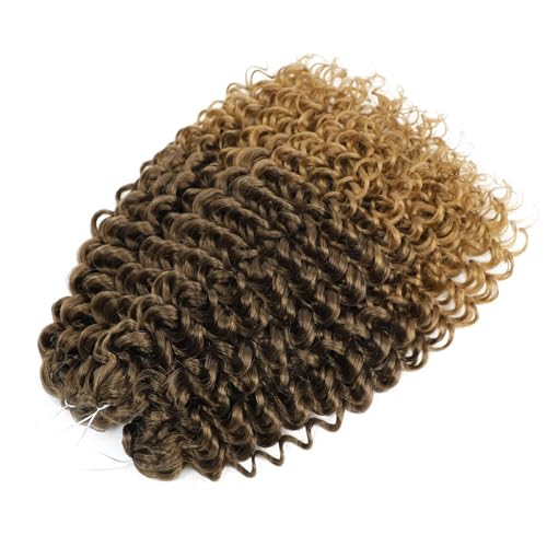 22 Zoll Lockiges Häkelhaar Synthetische Twist Braid Flechten Haarverlängerungen Ombre Blonde Für Damen T4 27 18Inch 45cm#1Pcs/Lot von Azedssw