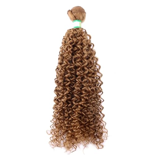 Damen 14 30 Zoll Verworrene Lockige Haarverlängerung Goldene Bündel Hitzebeständige Synthetische Haarweberei #27 18 Inch von Azedssw