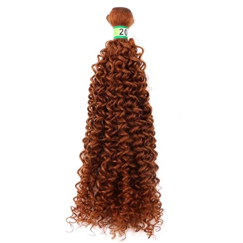 Damen 14 30 Zoll Verworrene Lockige Haarverlängerung Goldene Bündel Hitzebeständige Synthetische Haarweberei #30 28 Inch von Azedssw