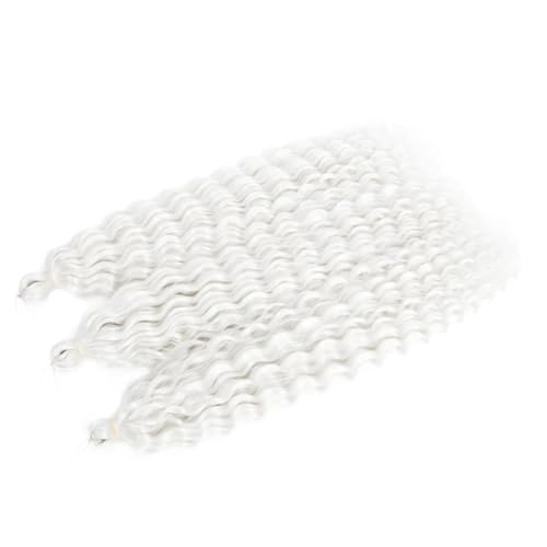 Damen Lockiges Wasser Welle Twist Häkeln Haar Synthetische Geflecht Ombre Tiefe Welle Flechten Haarverlängerung #60 30Inch 75cm#4Pcs/Lot von Azedssw