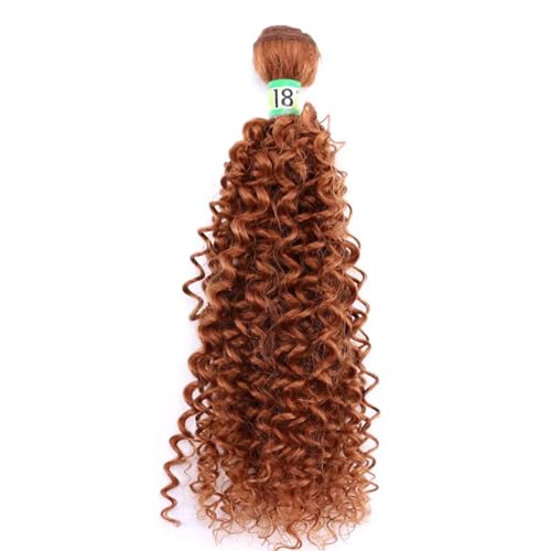 Damen Verworrene Lockige Haar Bundles 16 18 20 Zoll 1 Stück Ombre Synthetische Haar Extensions Zwei Ton Faser Haar Weben #30 18 Inch von Azedssw