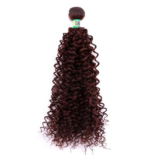 Damen Verworrene Lockige Haar Bundles 16 18 20 Zoll 1 Stück Ombre Synthetische Haar Extensions Zwei Ton Faser Haar Weben #33 16 Inch von Azedssw