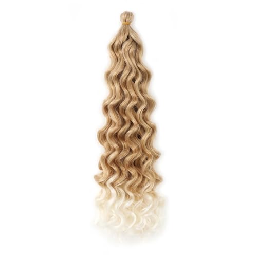 Damen Welle Flechten Haar Lockige Häkeln Haarverlängerung Synthetisches Haar 27 613 24Inch von Azedssw