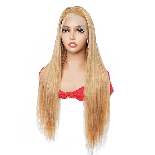 Honig Blonde 13 * 4 Spitze Frontal Perücke Für Damen Brasilianische Echthaar Perücken 150 Dichte Dichte Vordere Spitze 14Inch 150Density von Azedssw