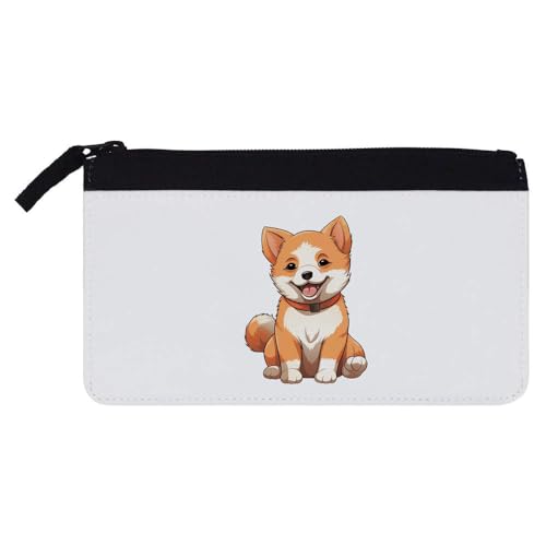 Akita Inu Federmäppchen (PC00047390), weiß, 21cm x 12cm, Bleistift 21 x 12 von Azeeda