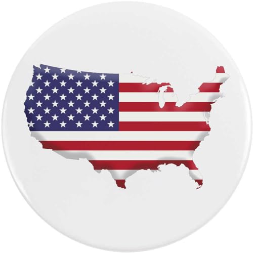 Anstecknadel "America Country" (BB041186), 77 mm, Metall von Azeeda