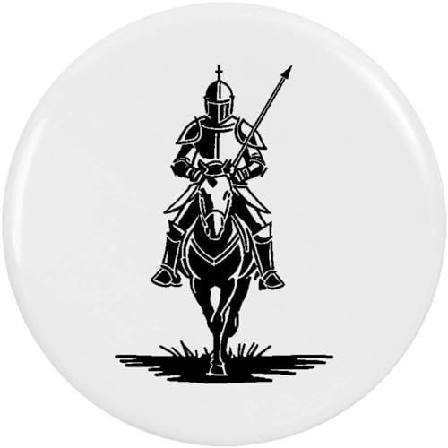 Anstecknadel "Mounted Knight" (BB043785), 77 mm, Metall von Azeeda