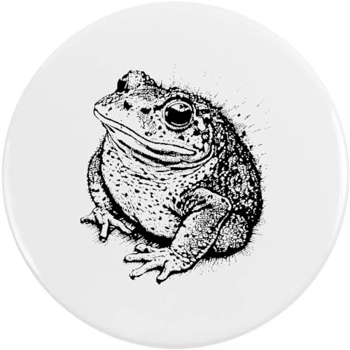 Anstecknadel "Natterjack Toad" (BB042297), 58 mm, Metall von Azeeda