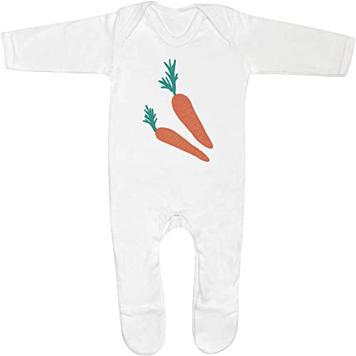Azeeda 0-3 Monate 'Leckere Karotten. ' Baby Strampler/Schlafanzug (SS00065910) von Azeeda