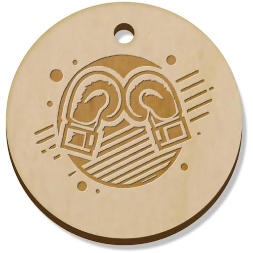 Azeeda 11 x 34mm 'Boxhandschuhe' Hölzerne Schmuckanhänger (PN00071630) von Azeeda