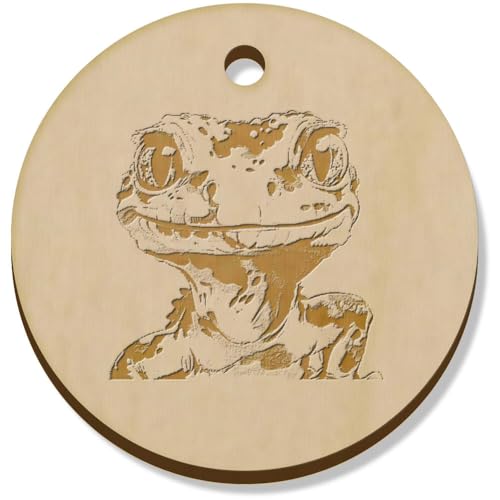 Azeeda 11 x 34mm 'Leopard Gecko' Hölzerne Schmuckanhänger (PN00071768) von Azeeda