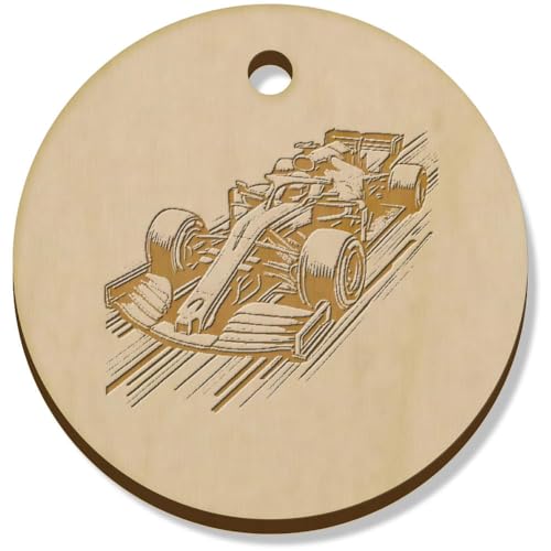 Azeeda 11 x 34mm 'Rennauto' Hölzerne Schmuckanhänger (PN00071672) von Azeeda
