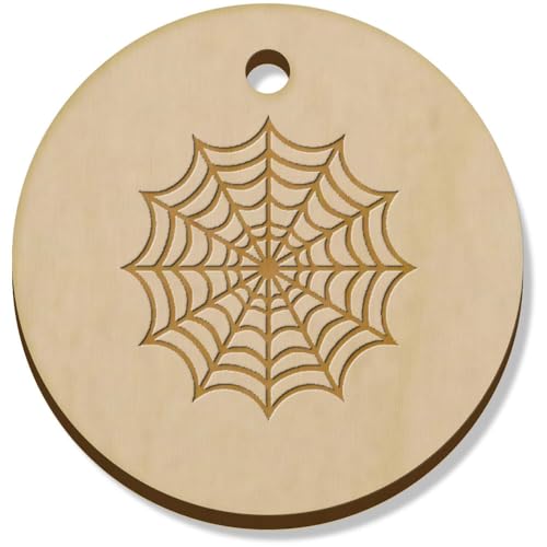 Azeeda 11 x 34mm 'Spinnennetz' Hölzerne Schmuckanhänger (PN00075007) von Azeeda
