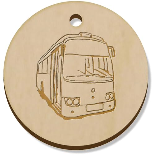 Azeeda 11 x 34mm 'Stadtbus' Hölzerne Schmuckanhänger (PN00071926) von Azeeda