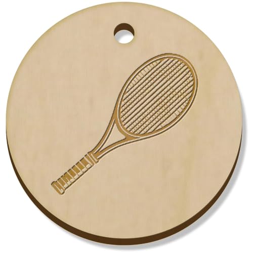 Azeeda 11 x 34mm 'Tennisschläger' Hölzerne Schmuckanhänger (PN00071692) von Azeeda