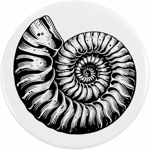 Azeeda 2 x 38mm 'Ammonitenfossil' Pin Knopf-Abzeichen (BB00146068) von Azeeda