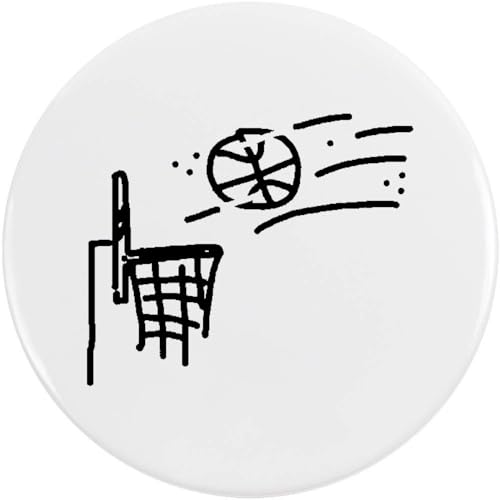Azeeda 2 x 38mm 'Basketballkorb' Pin Knopf-Abzeichen (BB00066201) von Azeeda