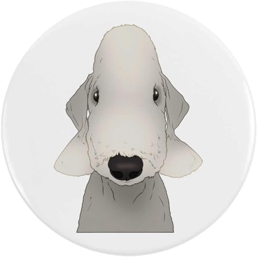 Azeeda 2 x 38mm 'Bedlington-Terrier' Pin Knopf-Abzeichen (BB00145315) von Azeeda