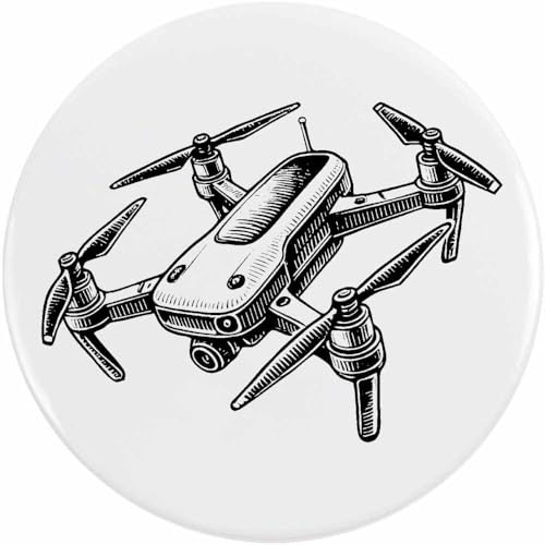 Azeeda 2 x 38mm 'Fliegende Drohne' Pin Knopf-Abzeichen (BB00136751) von Azeeda