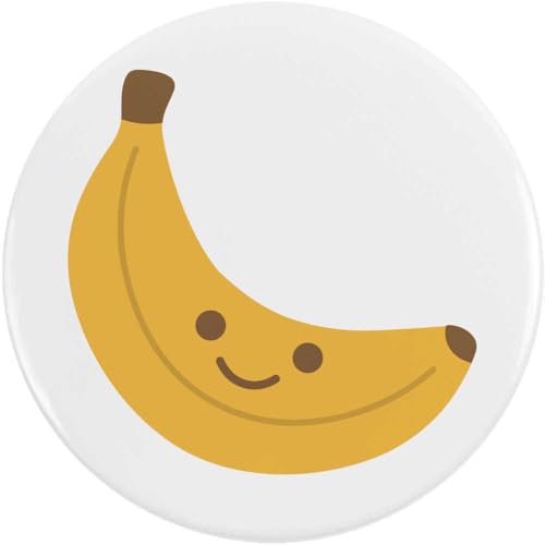 Azeeda 2 x 38mm 'Fröhliche Banane' Pin Knopf-Abzeichen (BB00146394) von Azeeda