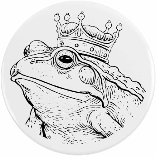 Azeeda 2 x 38mm 'Froschkönig' Pin Knopf-Abzeichen (BB00146565) von Azeeda