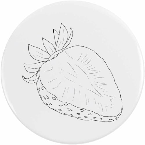 Azeeda 2 x 38mm 'Geschnittene Erdbeere' Pin Knopf-Abzeichen (BB00145072) von Azeeda