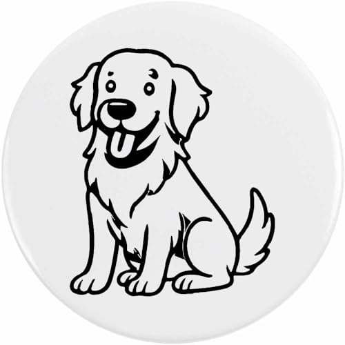 Azeeda 2 x 38mm 'Golden Retriever' Pin Knopf-Abzeichen (BB00144805) von Azeeda