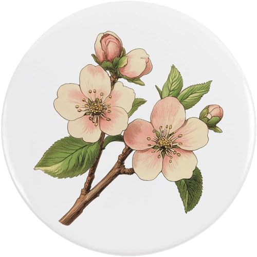 Azeeda 2 x 38mm 'Kirschblüten' Pin Knopf-Abzeichen (BB00149528) von Azeeda