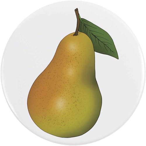 Azeeda 2 x 38mm 'Reife Birnenfrucht' Pin Knopf-Abzeichen (BB00145483) von Azeeda