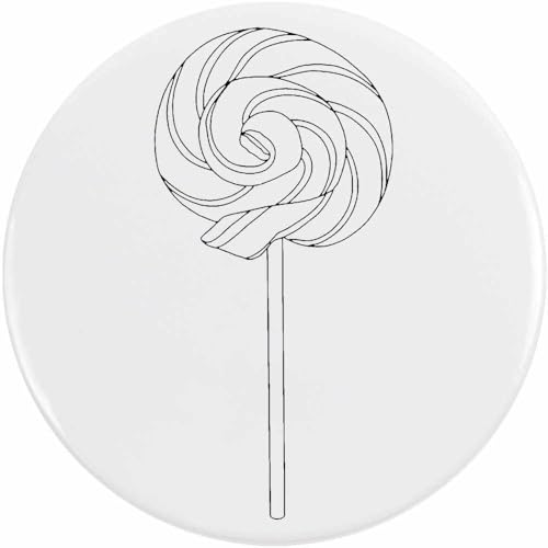 Azeeda 2 x 38mm 'Spiral-Lollipop-Bonbons' Pin Knopf-Abzeichen (BB00145807) von Azeeda