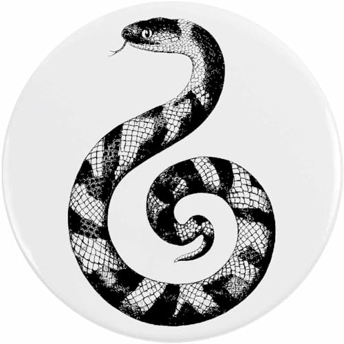 Azeeda 2 x 38mm 'Spiralschlange' Pin Knopf-Abzeichen (BB00144370) von Azeeda