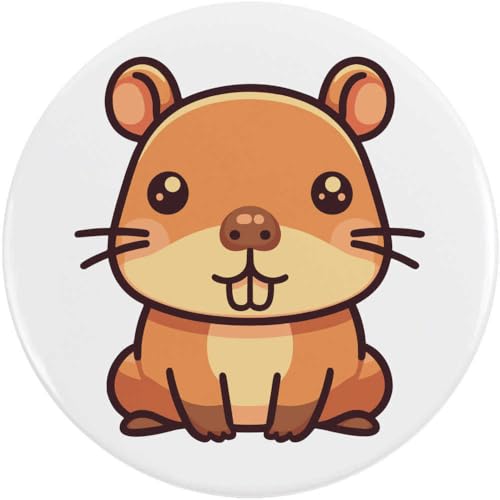 Azeeda 2 x 38mm 'Süßes Wasserschwein' Pin Knopf-Abzeichen (BB00145930) von Azeeda