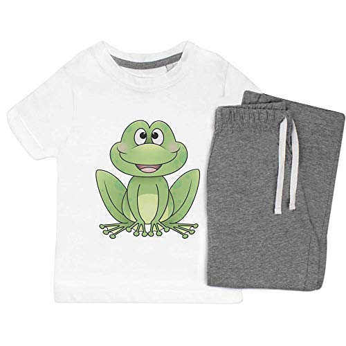 Azeeda 3-4 Jahre 'Glücklicher Frosch' Kinder Nachtwäsche/Pyjama Set (KP00064309) von Azeeda