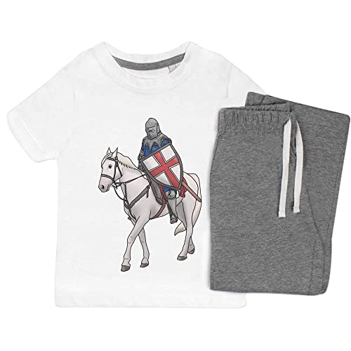 Azeeda 5-6 Jahre 'Montiert Ritter' Kinder Nachtwäsche/Pyjama Set (KP00082596) von Azeeda