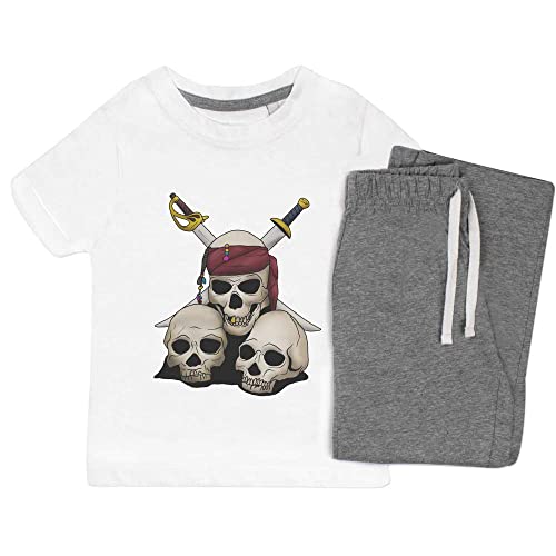 Azeeda 5-6 Jahre 'Piraten-Schädeln' Kinder Nachtwäsche/Pyjama Set (KP00077873) von Azeeda