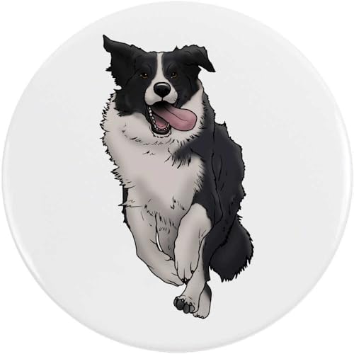 Azeeda 58mm 'Border Collie' Pin Knopf-Abzeichen (BB00088863) von Azeeda