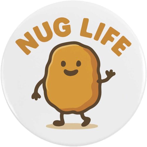 Azeeda 58mm 'Frag das Leben' Pin Knopf-Abzeichen (BB00148145) von Azeeda