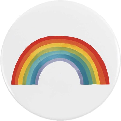 Azeeda 58mm 'Leuchtender Regenbogen' Pin Knopf-Abzeichen (BB00145824) von Azeeda