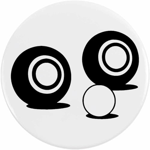 Azeeda 58mm 'Rasenbowling-Ausrüstung' Pin Knopf-Abzeichen (BB00144330) von Azeeda